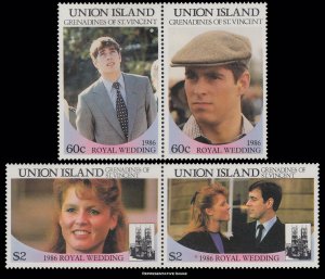 Saint Vincent Grenadines Union Island Scott 228-229 Mint never hinged.