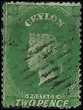 CEYLON   #18 USED PERF 14 (2)