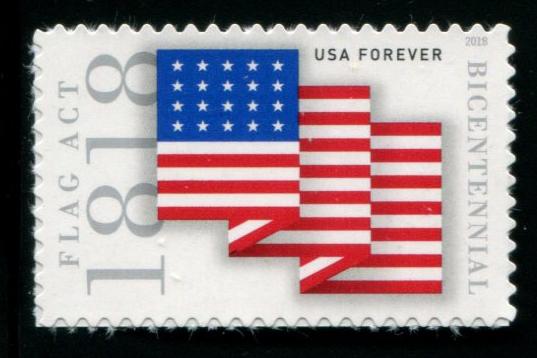 5284 US (50c) Flag Act of 1818 SA, MNH