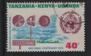 Kenya, Uganda, & Tanzania #259 used 1973 world meteorology 40c