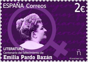 Spain 2021 MNH Stamps Literature Writer Women's Rights Emilia Pardo Bazan