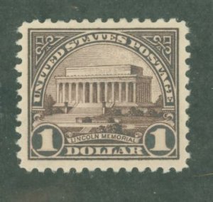 United States #571  Single