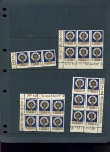 20 VINTAGE 1937 Kirkens Korshaer STAMPS (L622)  Church Korshaer RELIGION DENMARK