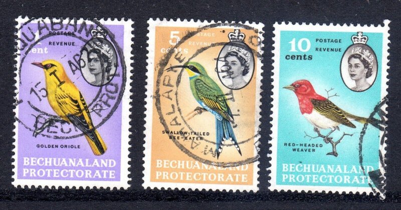 BECHUANALAND-   1961  - sg btw   168-174  + 3 stamps + USED + CV £2.10 