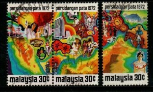 MALAYSIA SG95/7 1972 PACIFIC AREA TOURIST ASSOCIATION CONFERENCE USED