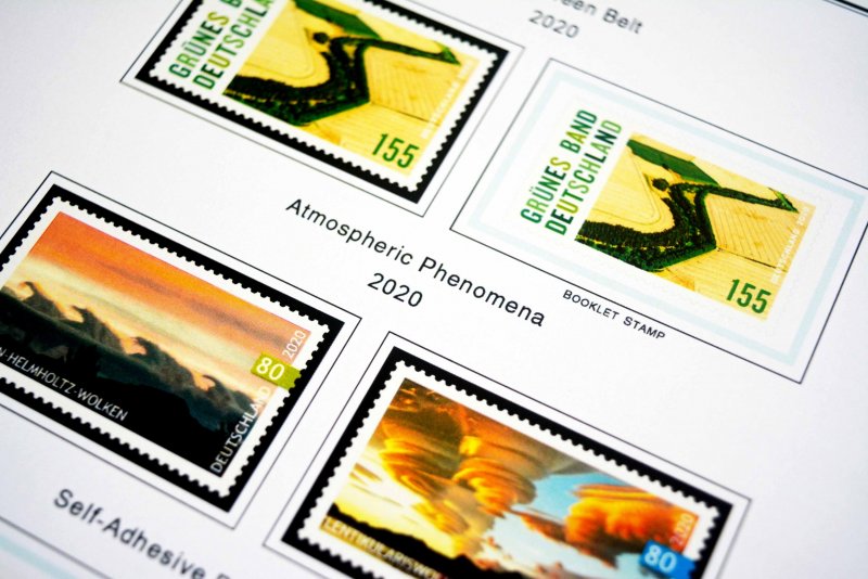 COLOR PRINTED GERMANY 2011-2020 STAMP ALBUM PAGES (89 illustrated pages)