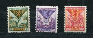 Netherlands 1925 Mi 164-6B MNH Syncopated Perf. Complete Year Cv 320 Euro