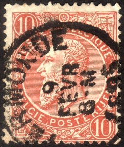 1893, Belgium 10c, Used, Sc 65