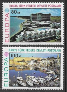 Turkey-No. Cyprus # 41-42  Europa  1977    (2)  NH Mint