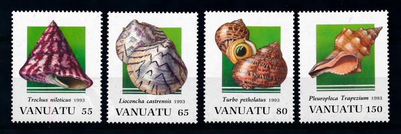 [75692] Vanuatu 1993 Marine Life Seashells  MNH