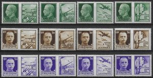 1942 Italia war propaganda 12v. MNH Sassone n. 1/12