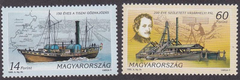 Hungary # 3488-3489, Hungarian Shipping, NH, 1/2 Cat.