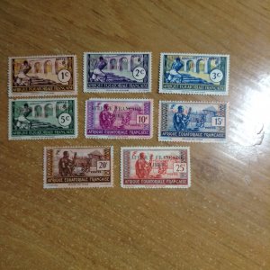 French Equatorial Africa  # 80-82/84-88  no gum