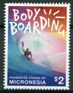 Micronesia 2014 MNH Body Boarding 1v Set Sports Bodyboarding