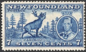 Newfoundland SC#235 7¢ Caribou (1937) MLH