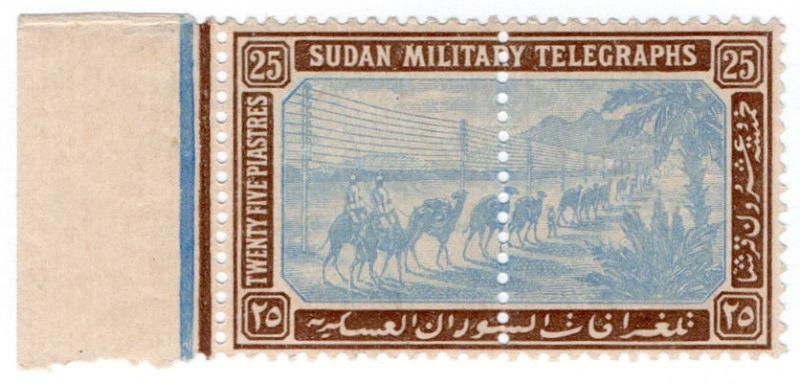 (I.B) Sudan Telegraphs : Military Telegraphs 25pi