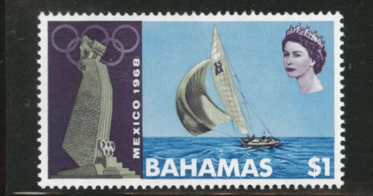 BAHAMAS Scott 279 MNH** 1$ 1968 Mexico Olympics CV$2.75