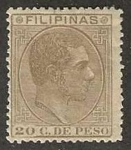 Philippines 87, mint, hinge remnant.  1882.  (P29)