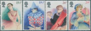 Great Britain 1982 SG1183-1186 QEII Theatre set MNH