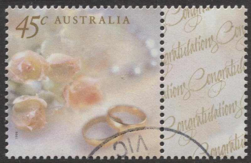 STAMP STATION PERTH Australia #1775 Used With Label
