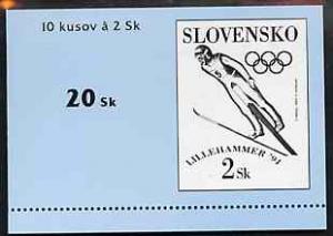 Booklet - Slovakia 1994 Lillehammer Winter Olympic Games ...