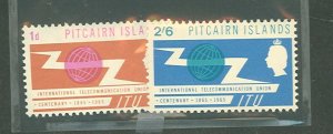 Pitcairn Islands #52-53 Unused Single (Complete Set)