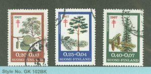 Finland #B179-81 Used Single (Complete Set) (Flora)