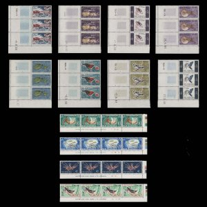 New Hebrides 1963 (MLH) Definitives printing date/plate blocks ...