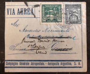 1930 Paraguay Airmail Cover To Geneva  Switzerland Via Marseille