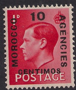 Morocco Agencies 1936 KEV111 10 cent Ovpt on 1d GB Umm SG 161 ( R745 )