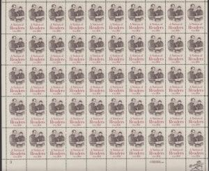 US #2106   Nation of Readers   Full sheet of 50  MNH