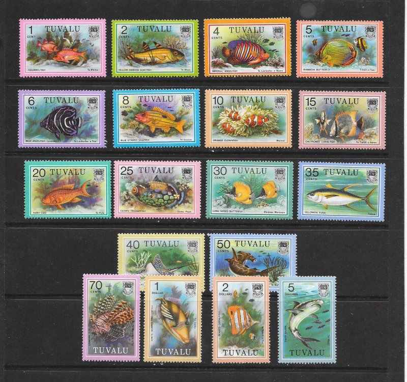 FISH - TUVALU  #96-113   MNH