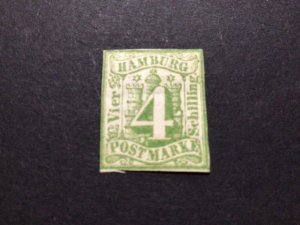 German States Hamburg 1859 mounted mint  imperforate  stamp Ref 57652