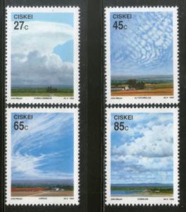 Ciskei 1992 Cloud Formations Environment Ecology Sc 187-90 MNH # 2951