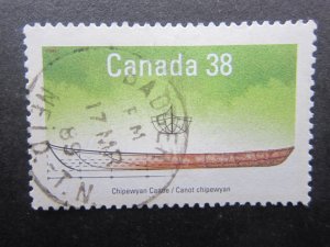 Canada #1229 Small Craft Native Boats very fine used  {ca2211}