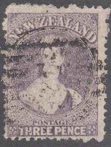 NEW ZEALAND 1864 Chalon 3d perf 12½ SG118 sound used.........................775