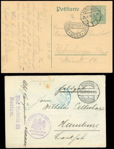 WWI GERMANY, 10 Covers From Various Units, Censor Marks, BORKUM, KONSTANZ, MORE!