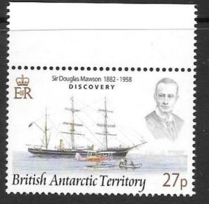 BRITISH ANTARCTIC TERR. SG464 2008 27p EXPLORERS & SHIPS MNH