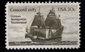 USA Scott 2040  MNH** Concord tall ship stamp Joint Issue with Germany