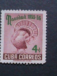 ​CUBA- 1955 SC#548 CHRISTMAS-TURKEY.MINT VERY FINE WE SHIP TO WORLD WIDE