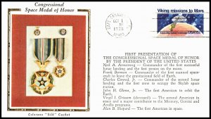 OAS-CNY 5591 EVENT AWARDING SPACE MEDAL HONOR FDC SCOTT 1759 – 1978 15c Viking