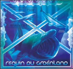 BURUNDI 2012 SHEET bur12507b REQUINS SHARKS MARINE LIFE 