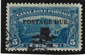 Canal Zone Scott #J23 Used 5c  Postage Due Surcharge 2021 CV $2.75