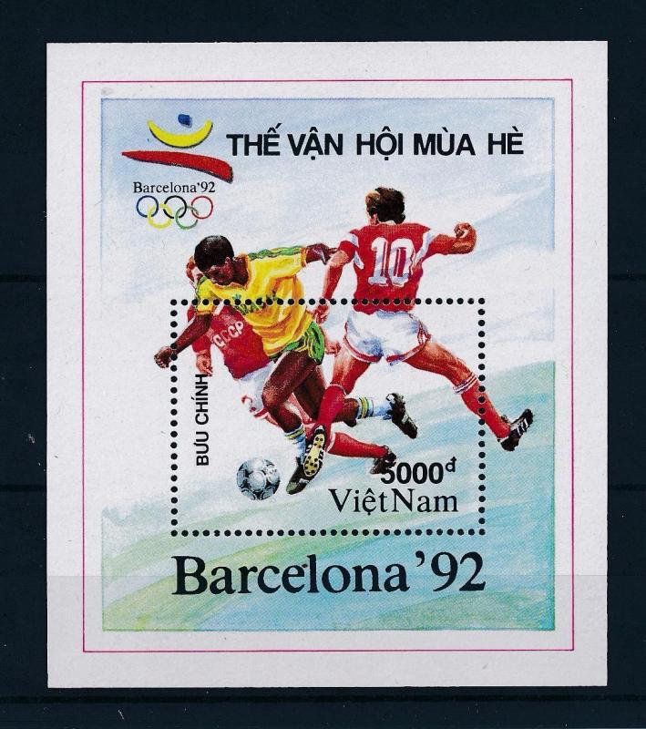 [46362] Vietnam 1991 Olympic games Barcelona Football MNH Sheet