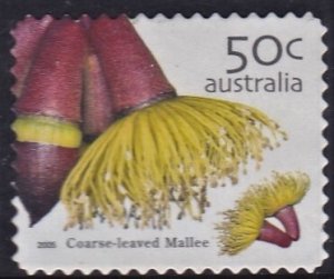 Australia 2005 Wildflowers-Coarse-leaf Malle 50c used - S/a