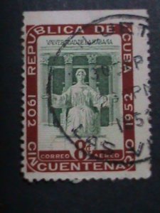 ​CUBA FOUR  VERY OLD USED CUBA-STAMP-VF WE SHIP TO WORLD WIDE AND COMBINE