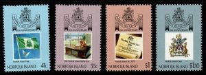 NORFOLK ISLAND SG465/8 1989 ANNIV OF INTERNAL SELF-GOVERNMENT MNH