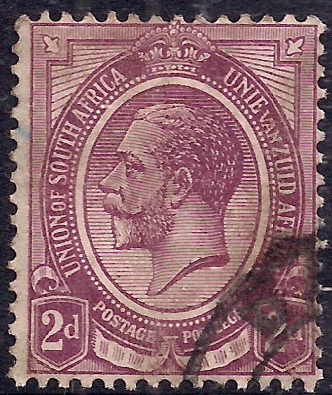 Union of South Africa 1913 - 24 KGV 2d Dull Purple Shades SG 6 ( K1243 )