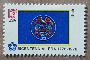 United States #1677 13c Utah Flag MNG (1976)