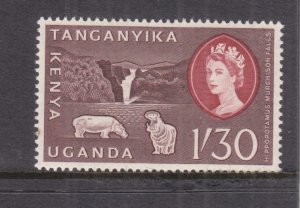 KENYA, UGANDA & TANGANYIKA, 1960 QE 1s.30 Deep Lilac & Orange, mnh.